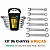 kit 6 Chaves de Boca Aço Carbono Startools - Imagem 3