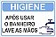 Placa Banheiro Higiene - Imagem 1