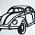 Quadro Decorativo Fusca Clássico em Impressão 3D – Arte Automotiva de Parede Alto Detalhe, Decoração Retrô, Quarto Gamer - Imagem 3