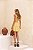 Vestido curto de linho com rolote no decote - Imagem 2
