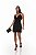 Vestido curto Alana de linho com transpasse - Imagem 1