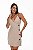 Vestido curto Alana de linho com transpasse - Imagem 3