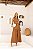 Vestido Midi com pesponto constrastante - Imagem 1