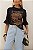 T-shirt de meia malha estampa Essence - Imagem 1