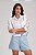 Camisa cropped com guipir nas mangas - Imagem 1