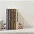 Aparador Livros Par de Bonecos Palito - Vermelho - Imagem 1