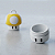 Chaveiro Container Power-Up Amarelo - Imagem 2