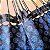 Rede descanso florzinha preto / azul - Imagem 2