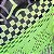 rede descanso mosaico preto verde cinza - Imagem 5