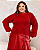 Blusa Básica Plus Size em Fio Flame - Tam. Único Plus Size - Veste do 46 ao 50/52 - Imagem 3