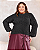 Blusa Básica Plus Size em Fio Flame - Tam. Único Plus Size - Veste do 46 ao 50/52 - Imagem 2