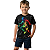 Camiseta Infantil Menino Estampa Jogador Futebol Colorido - Imagem 1