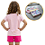 Camiseta Infantil Menina Unicórnio com Asas e Fundo Ondas - Imagem 2