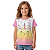 Camiseta Infantil Menina Estampa Gaticórnio Degradê Pastel - Imagem 1