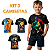 Kit 3 Camisetas Menino Estampas Variadas - Imagem 1
