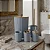 Kit Para Banheiro ou Lavabo Luxoso 4 ou 6 Peças Preto ou Branco Com Bambu Moderno Elegante - Imagem 4