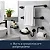 Kit Banheiro Acessórios 5 Peças Completo Toalheiro Saboneteira Decoração Preto Branco Cromado Decor - Imagem 4