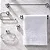 Kit Banheiro Acessórios 5 Peças Completo Toalheiro Saboneteira Decoração Preto Branco Cromado Decor - Imagem 2