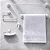 Kit Banheiro Acessórios 5 Peças Completo Toalheiro Saboneteira Decoração Preto Branco Cromado Decor - Imagem 3