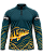 CAMISETA DE PESCA KING BRASIL COM PROTEÇÃO UV 50+ TUCUNARÉ PETRÓLEO - KD00770 - Imagem 1