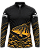 CAMISETA DE PESCA KING BRASIL COM PROTEÇÃO UV 50+ - TUCUNARÉ PRETO & OURO - KD00774 - Imagem 1