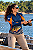 CAMISETA DE PESCA KING BRASIL COM PROTEÇÃO UV 50+ - TUCUNARÉ AZUL & LARANJA - KD00782 - Imagem 6