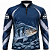 CAMISETA DE PESCA TUCUNARÉ GRAFITE AZUL UV 50+ | KING BRASIL – KD00785 - Imagem 1