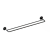 Toalheiro Duplo 60Cm Round Preto Brilhante - 09.RD02.PB - Imagem 1