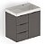 Kit Arenal Gabinete Gaveta E Porta 60X38, Almendra Com Cuba Beige - B851435339 - Imagem 4