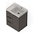 Kit Arenal Gabinete Gaveta E Porta 60X38, Plata Com Cuba Matte Black - B851435340 - Imagem 1