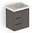 Kit Arenal Gabinete Gaveta E Porta 60X38, Plata Com Cuba Matte Black - B851435340 - Imagem 4