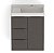 Kit Arenal Gabinete Gaveta E Porta 60X38, Plata Com Cuba Matte Black - B851435340 - Imagem 5