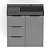 Kit Arenal Gabinete Gaveta E Porta 60X38, Plata Com Cuba Matte Black - B851435340 - Imagem 11