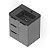 Kit Arenal Gabinete Gaveta E Porta 60X38, Plata Com Cuba Matte Black - B851435340 - Imagem 13