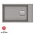 Cuba Kubus Kng 110-62 Stone Grey 620X420 Mm C/ Acessorios - 16075 - Imagem 4