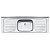 Pia De Apoio Tramontina Filo 56 Em Aço Inox 160X55 Cm - Imagem 1