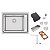 Cuba De Sobrepor Tramontina Design Collection Workstation Quadrum Deep 50 Em Aço Inox Com Acessórios - Imagem 1