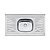 Pia De Apoio Tramontina New Raggi 40 Em Aço Inox 105X52 Cm - Imagem 1