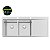 Cuba De Sobrepor Tramontina Design Collection Smooth 2C 34 Ex Em Aço Inox Com Acabamento Acetinado 116X52 Cm Com 2 Cubas - Imagem 2