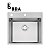Cuba De Sobrepor Tramontina Design Collection Quadrum Flush Em Aço Inox Com Acabamento Acetinado 50X40 Cm - Imagem 2