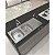 Cuba De Sobrepor Tramontina Alpha 2C 34 R Em Aço Inox Com Acabamento Natural 116 X 50 Cm - Imagem 3