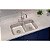 Cuba De Embutir/Sobrepor Tramontina Isis 2C 34-28 Bs Em Aço Inox Escovado 69X40 Com 2 Cubas - Imagem 3