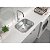 Tanque De Encaixe Tramontina Hera 34 L Em Aço Inox Escovado 50X40 Cm - Imagem 2