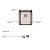 Cuba Tramontina Design Collection Quadrum 34 Undermount Em Aço Inox Com Acabamento Acetinado 34X40 Cm - Imagem 2
