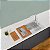 Kit Para Cubas Quadrum Tramontina Design Collection Com Tábua Em Madeira 42X40 Cm Com Tábua Auxiliar E Cesto Coador Em Aço Inox - Imagem 2