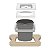 Lixeira De Embutir Tramontina Clean Square Em Aço Inox Com Balde Plástico 5 L - Imagem 4