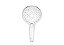 Ducha Manual 140 Mm Com 3 Funçoes Plenum Round (Itens Para Instalação:Tomada DÁgua, Flexível E Suporte) - A5B1111CBC - Imagem 1