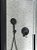 Conexao De Agua Para Ducha Manual Matte Black - A5B5250NB0 - Imagem 1