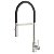 Monocomando Versatile Black Em Aço Inox Com Mangueira De Silicone Preto - Imagem 1