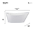 Banheira Atlântida Glossy White - IM1012GW - Imagem 3